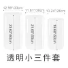 Transparent soft rubber washbasin three-piece set, bathroom desktop storage combination, home simple style Item Picture